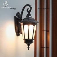 Lampe murale de balcon, LED ultra-lumineuse, étanche, pour extérieur, cour, entrée de villa, terrasse, style européen rétro, couloir
