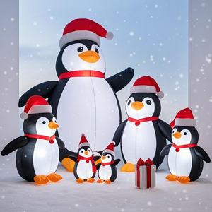 Đặt hàng số lượng lớn <span class=keywords><strong>Inflatable</strong></span> chim cánh cụt và lều tuyết Combo Set ngoài trời Xmas trang trí nội thất miễn phí túi lưu trữ và mặt đất cổ phần bao gồm - Product Image 4