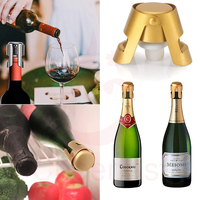 Bouchon de bouteille de vin mousseux en métal argenté de haute qualité, bouchon de scellage long, bouchon de champagne en acier inoxydable