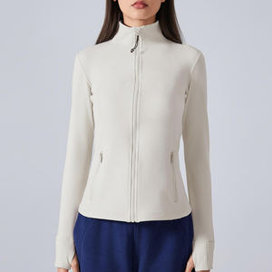 Ensemble de yoga et de course pour femmes, veste de sport personnalisée à la mode, grande taille, coupe-vent, col montant, ensemble de yoga - Product Image 2