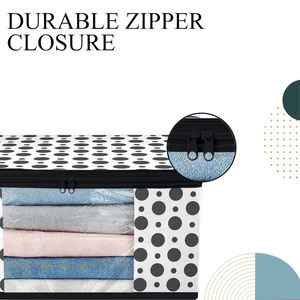 Noir Polka Saree Pouch Travail Saree Couverture Pour Femmes En Gros Prix Haute Qualité Transparent Saree Sac De Rangement - Product Image 2