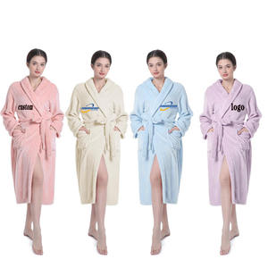 Xiaoxu lusso <span class=keywords><strong>donna</strong></span> Spa personalizzato in microfibra accappatoio da uomo con alta quantità Logo personalizzato accappatoio lenzuola - Product Image 6