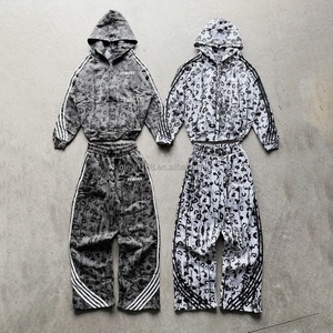Custom Sweat <b>Suit</b> High Quality All Print Design Tracksuit for Men High Quality Streetwear <b>Jogging</b> <b>Suit</b> Sweatpants and Hoodie Set - Product Image 1