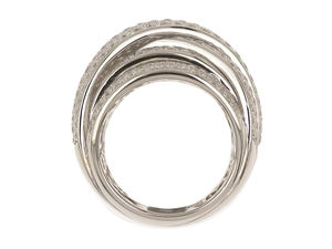 Unique modern natural diamond moissanite ring suitable for ladies <b>gold</b> <b>and</b> silver material suitable for <b>birthdays</b> from India - Product Image 5