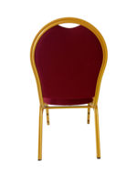 Chaise de banquet moderne King Throne Design pour hôtels restaurants empilable résine métal matériel pour mariages fêtes événements bars