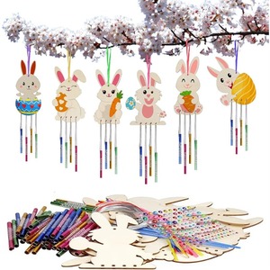 โมบายไม้ DIY ของเล่นเด็ก งานฝีมือไม้สร้างสรรค์ รูปสัตว์ กราฟฟิตี รถยนต์ ของเล่นระบายสีเพื่อการศึกษา - Product Image 5