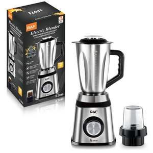 Mixeur RAF R.2889 300W 1,5L avec 6 Lames en Acier Inoxydable, Démarrage Rapide, Nettoyage Facile, Broyeur 2-en-1, Appareil de Cuisine OEM - Product Image 5