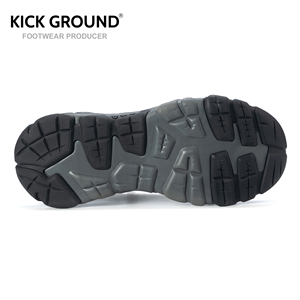 Мужские всесезонные водонепроницаемые походные ботинки Kickground из натуральной кожи для бега по пересеченной местности, скалолазания и прогулок - Product Image 3