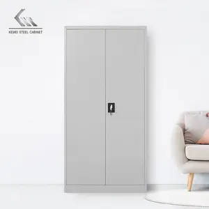 Wholesale China factory supply office steel storage cabinet furniture 2 swing doors steel filing cabinet amoires