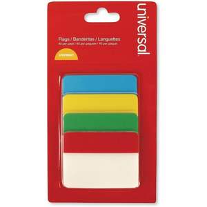 UNV99021 Universal Self-Stick 2\" Index Tabs Assorted Colors (40/Pack)-for File <b>Folder</b> Accessories - Product Image 3