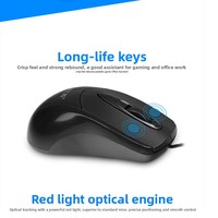 Souris optique filaire USB ergonomique rechargeable en stock pour ordinateur de bureau et modèles de bureau/ordinateur portable