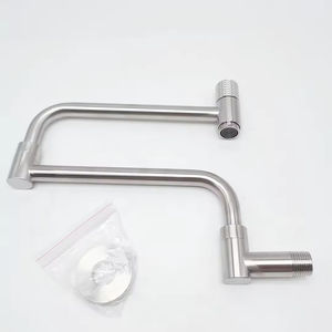 Robinet de <span class=keywords><strong>cuisine</strong></span> mural moderne en acier inoxydable 304, modèle 2026, très vendu, flexible, avec bec pliable, pour remplissage de pot - Product Image 3