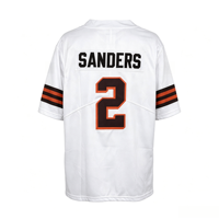 Maillot de haute qualité 4 # Watson 24 # Chubb 95 # Garrett 12 # Maillot de football américain brodé Sanders, maillot personnalisé