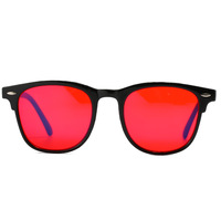 Montura Óptica Decorativa TR90 de Alta Calidad, Lentes Amarillo Rojo Naranja, Logotipo Personalizado, Anti Luz Azul, para Dormir