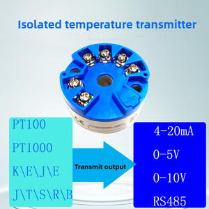 Programmeerbare thermokoppel K J PT100 4-20mA converter TC RTD ingang uitgang op het hoofd gemonteerde plastic temperatuurtransmitter IP65 - Product Image 5