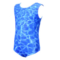 Maillots de Gimnasia para Niñas, Spandex sin Mangas, Cintura Elástica, para Entrenamiento, Danza y Actuaciones