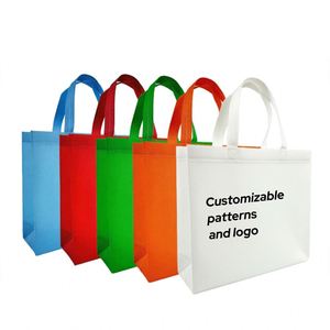 Reusable <b>Recyclable</b> Non Woven Shopping <b>Bags</b> with Flexiloop Handle Silk Screen Printed Customizable for Exhibition Use - Product Image 2