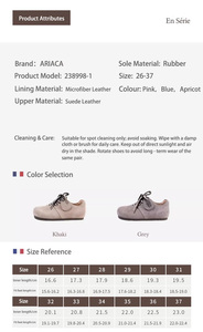 Ariaca Genuine Leather Winter Casual Lightweight Cushioned <strong>Espadrilles</strong> Shoes Hook Loop Closure <strong>Boys</strong> Girls Soft - Product Image 4