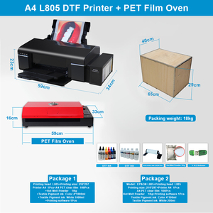 เครื่องพิมพ์อิงค์เจ็ทแบบ Flatbed รุ่น L805 สำหรับพิมพ์เสื้อผ้าและสิ่งทอ ใช้ฟิล์ม PET พร้อมหมึก L1800 กำลังขายดี - Product Image 1