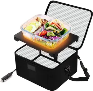 Simply plug portable travel food warmers set doordash Catering Cooler Bags Keep Food Warm Catering electric car food warmer