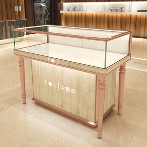 Magasin de détail de luxe personnalisé gratuit 3d ensemble rond antique haut de gamme rangement en rack vitrine de bijoux <span class=keywords><strong>comptoir</strong></span> de magasin - Product Image 6