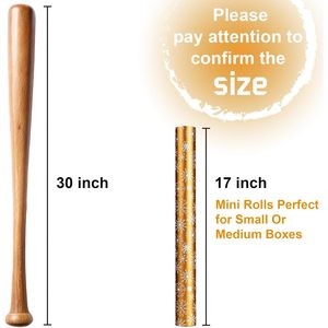 MAYPLUSS Winter Snowflake Christmas Wrapping Paper 17 Inch X 33 Feet Gold With White Print For Gift Craft Eco-Friendly - Product Image 3