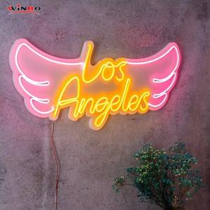 عرض مميز ، ترحيب مخصص في لاس فيغاس لوس أنجلوس لافتة نيون ليد مثبتة على الحائط ضوء نيون ليد - Product Image 1