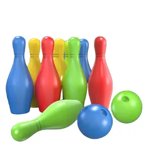 Eltern-Kind Indoor-und Outdoor-Sport interaktives Spiel Baby 10 Pins & 2 Bälle Bowling-Fan Sie setzen Kinderspiel zeug