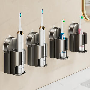 Doitz – support mural pour brosse à dents électrique, ventouse en métal, étanche IPX4, support de rangement pour salle de bain, pour usage familial - Product Image 5