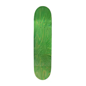 YAFENG สีเขียว 7 ชั้นสํารับเมเปิล longboard 34 มม.สํารับไม้สเก็ตบอร์ด 22 นิ้วพลาสติกสํารับครุยเซอร์สเก็ตบอร์ดสําหรับเด็ก