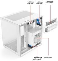 Caja de PC para Juegos OEM Micro Matx Itx Mid Tower, Vidrio Templado con Ventilador para PC, Blanco M275 Matx Boitier Gabinete PC
