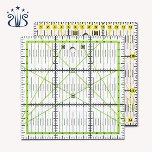 Herramienta de costura Flexible, <span class=keywords><strong>regla</strong></span> acrílica <span class=keywords><strong>cuadrada</strong></span> colorida de 15x15cm de altura - Product Image 1