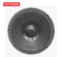 Altavoz Profesional de Medios y Bajos Sweton de 15 Pulgadas, 15 PT, 600 MB, 1200 W de Potencia Programable, XLR, Portátil, Ecológico, de Aluminio Fundido a Presión