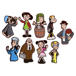 Little Boy Channel 8 Metal Building 71 La Chilindrina Kiko <span class=keywords><strong>Don</strong></span> Ramon Mr. Bigbelly Metal Pin para publicidad de recuerdo - Product Image 1