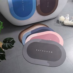 Bath <b>Mat</b> Super Absorbent Non <b>slip</b> Diatom Mud Floor <b>Mat</b> Bathroom Rug Quick Drying Bath Custom Kitchen Entrance Door <b>Mats</b> - Product Image 1