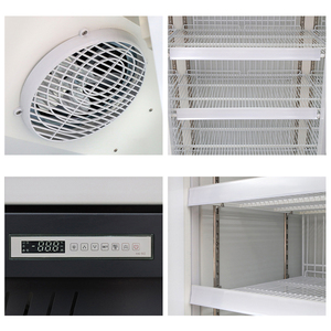 Réfrigérateur vertical de boisson de refroidisseur de boisson de vitrine de congélateur d'affichage en verre de porte simple commerciale de refroidissement par air - Product Image 4