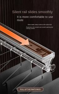 ราวแขวนผ้าติดผนังแบบพับได้ อลูมิเนียมอัลลอยคุณภาพสูง ป้องกันลม ยืดหดได้อเนกประสงค์ - Product Image 5