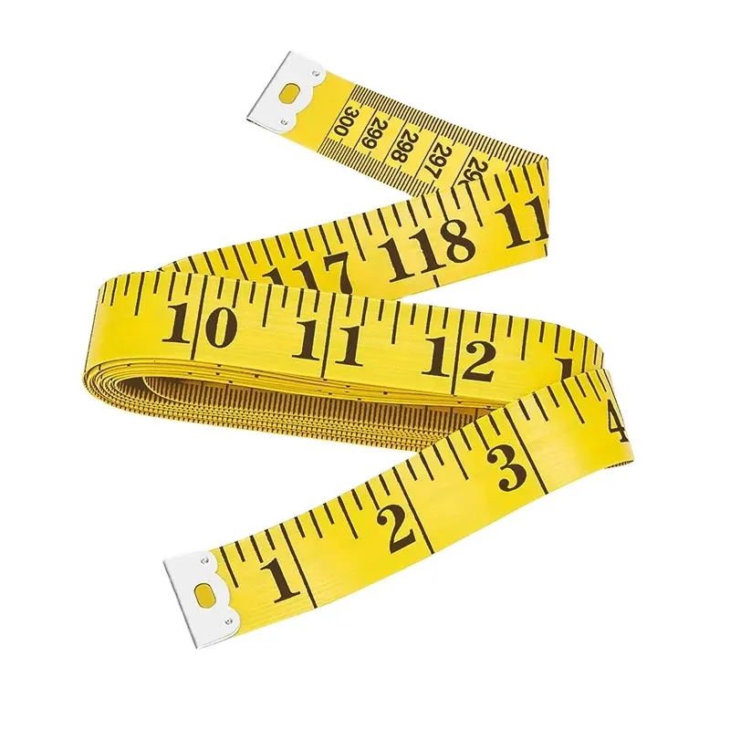 Fita métrica para costura 1.5/3 m, alfaiate macia, fita métrica, centímetro, altura do corpo, portátil, balança métrica, medidor de cintura