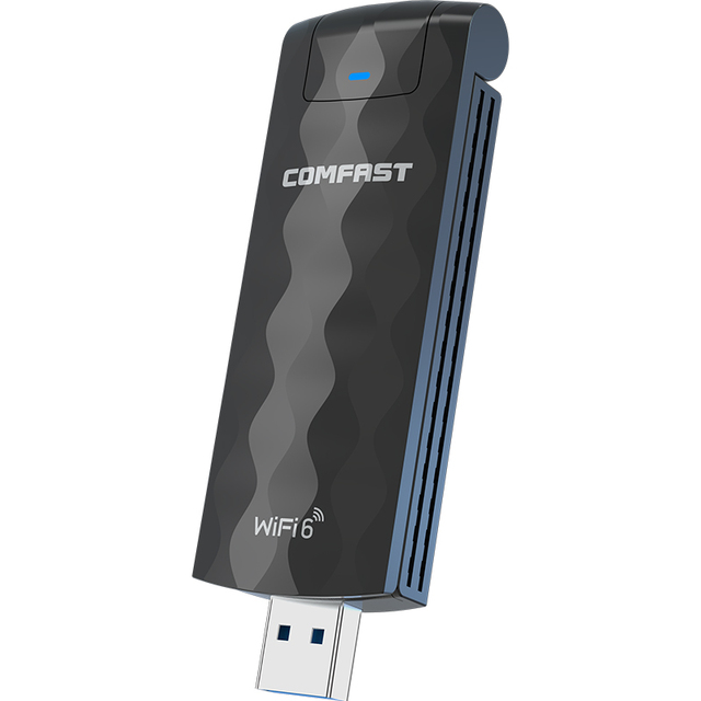 USB 3.0 Wifi 6 1800Mbps High Speed WIreless Adapter Driver Free Comfast CF-957AX Wifi USB Dongle Factory for Gaming