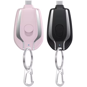 Mini <span class=keywords><strong>batterie</strong></span> <span class=keywords><strong>externe</strong></span> de charge rapide d'usine 1500mAh, <span class=keywords><strong>batterie</strong></span> <span class=keywords><strong>externe</strong></span> de poche Android type-C, porte-clés, chargeur d'urgence pour <span class=keywords><strong>iPhone</strong></span> - Product Image 1