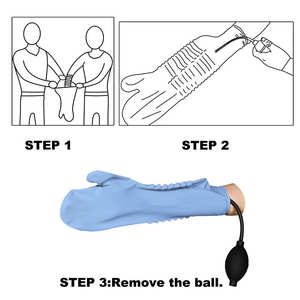 ISO penutup cor kaki lateks bersegel rapat, pelindung perawatan luka tahan air untuk perlengkapan terapi rehabilitasi - Product Image 5