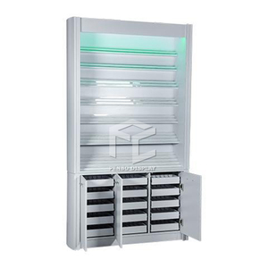 New Nail <span class=keywords><strong>Art</strong></span> Ba Lan Tường <span class=keywords><strong>Display</strong></span> Stands Nail Rack Với LED Chiếu Sáng - Product Image 2