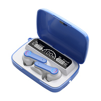 Écouteurs sans fil M19 Bass TWS Audifonos avec Power Bank et lampe torche, écran numérique, faible latence pour jeux mobiles