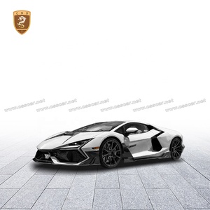 Restyling MSY Style Dry Carbon Fiber Body Kit para Lamborghini Revuelto <span class=keywords><strong>2023</strong></span> + Faldones laterales del labio delantero Difusor trasero Cubierta del motor - Product Image 6