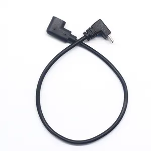 Manufacturer customized USB cable 90 degree down angle Type C Male Connector to Right Angle TYPE C female