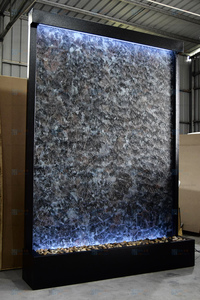 <span class=keywords><strong>Fontana</strong></span> <span class=keywords><strong>decorativa</strong></span> a cascata con LED per interni/esterni <span class=keywords><strong>da</strong></span> <span class=keywords><strong>giardino</strong></span>, realizzata in marmo artificiale, vetro e metallo - Product Image 6