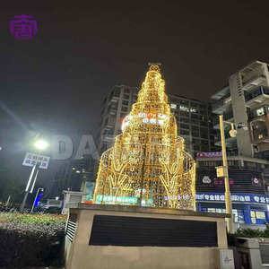 Warm White Christmas Tree with LED <b>Lights</b> Pre Lit Artificial Tree for Elegant Indoor Holiday Decoration - Product Image 5