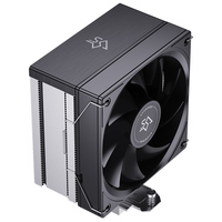 Ventilateur de boîtier PC SNOWMAN 120 mm noir, refroidisseur de processeur ultra silencieux à haut débit d'air, roulement fluide PWM 4 broches, dissipateur thermique en plastique pour processeur