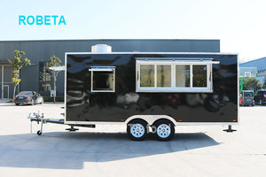 Alta calidad venta de café cocina camión quiosco establo <span class=keywords><strong>Pizza</strong></span> Catering remolque con ruedas y los pies para <span class=keywords><strong>la</strong></span> venta - Product Image 2
