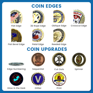 Tùy Chỉnh Đồng Xu Tùy Chỉnh Engravable Kim Loại Kỷ Niệm Lưu Niệm Đồng Xu Dập Chết 3D Kẽm Hợp Kim Thách Thức Đồng Xu - Product Image 4